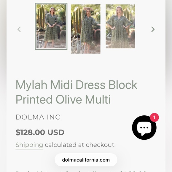 Dolma  Pink and Red Patterned flowy dress - Picture 8 of 8